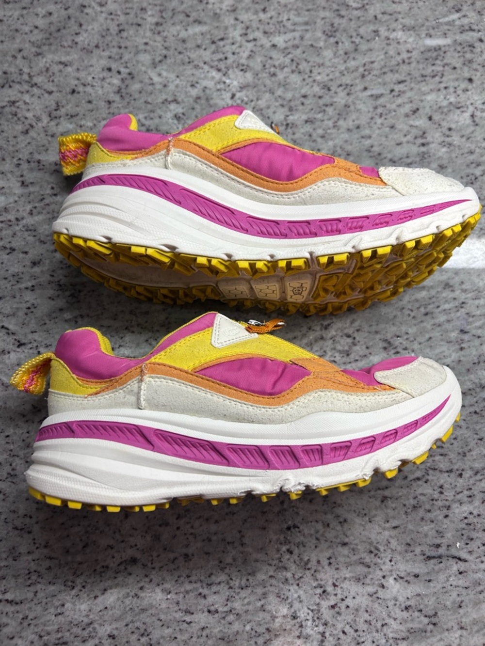 UGG Women's Zip Mesh Pink, Yellow & Orange Colorblock Sneakers size 8 - Picture 9 of 10